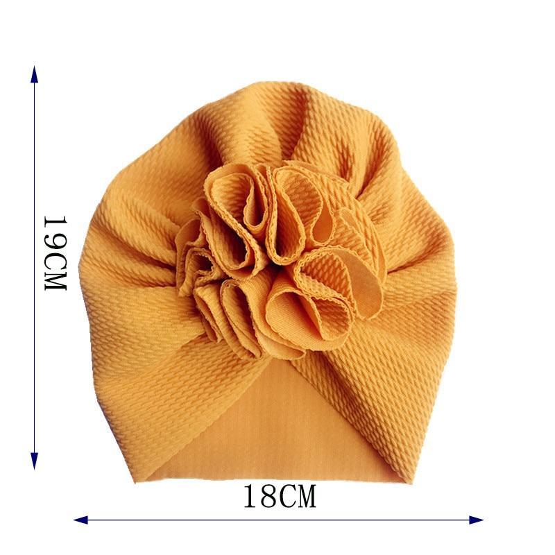 Elegant Flower Baby Hat Toddler Turban Head wraps Kids Bonnet Hat Newborn Baby Hat For Baby Girls Stevvex