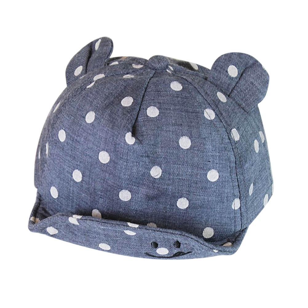 Modern Children Cute Sun Hat Polka Dot Baby Hat Girl Boy Sun Hat With Ears Baseball Cap For Boys Kids Stevvex