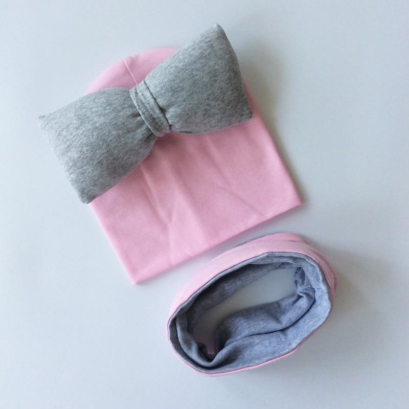 Luxury Modern Autumn Winter Girls Foam Butterfly Cotton Hat And Scarf Set For Kids Baby Caps With Big Bow And Elegant Scarf For Baby and Kids Stevvex