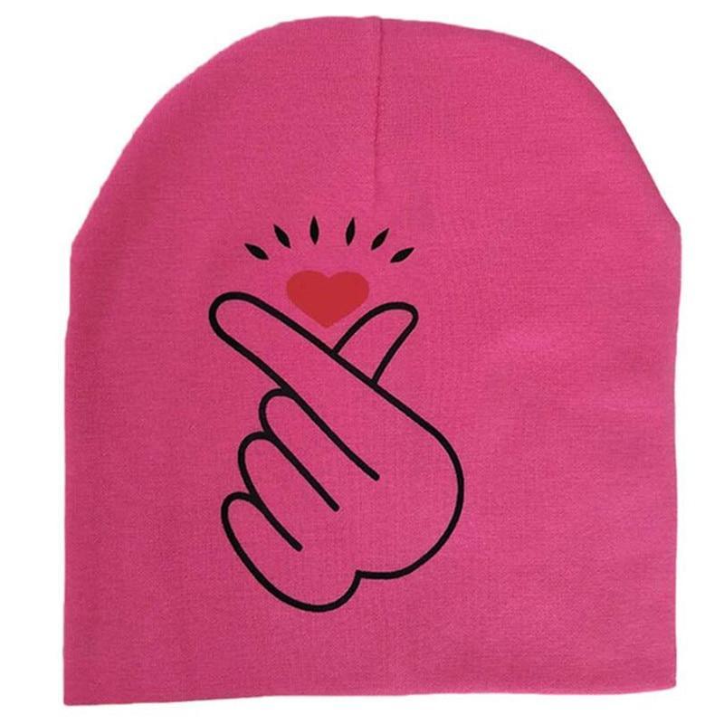 Modern Baby Hat Cute Ear Cotton Girls Cap Scarf Infant Hats Finger love Kids Boys Knitted Cap Winter hat I love mama/pap  Cap Stevvex