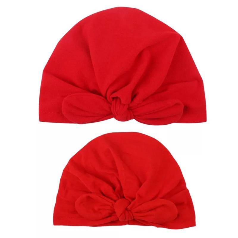 Modern Mom&Baby Turban Mother Baby Hat Headbands Mom Daughter Bow Knot Caps Print Solid Parent-Child Hair Accessories Stevvex