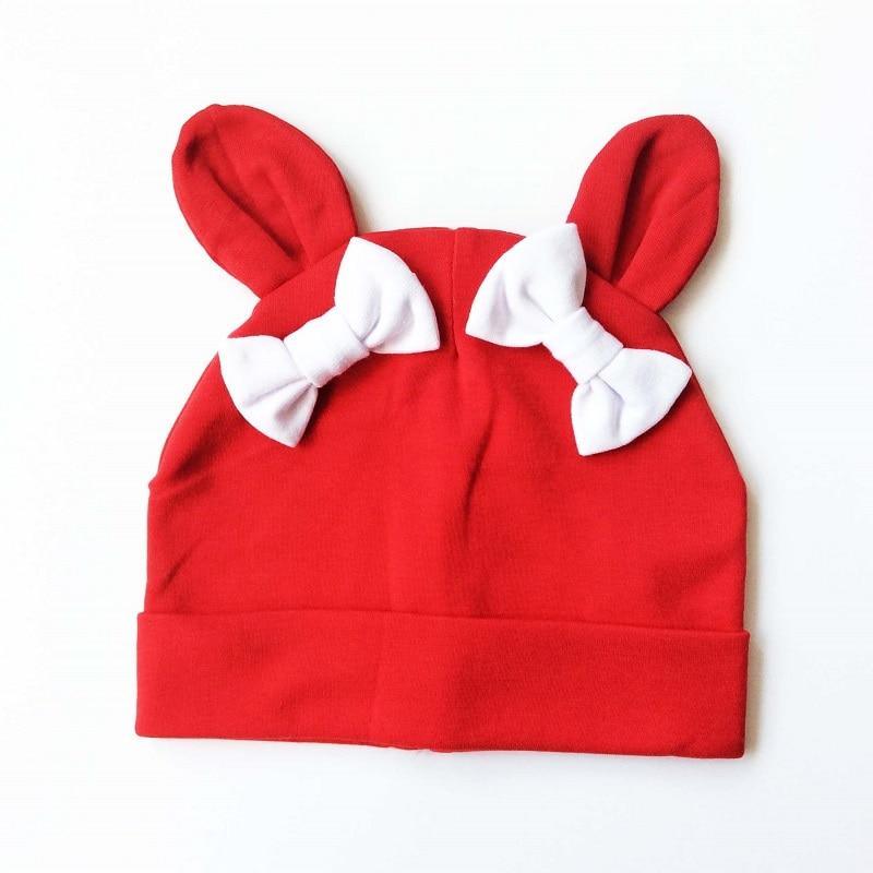 Baby Girl Hat Rabbit Ear Hat For Girls Cotton Bow Knot Children's Cap Toddler Kids Hats Cartoon Hats Stevvex