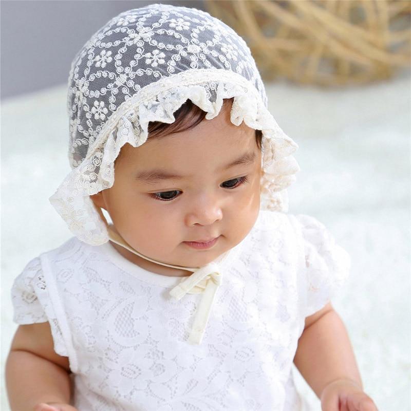 Retro Vintage Newborn Baby Cotton Baby Girl Hat Cap Princess Infant Toddler Baby Bonnet Girls Summer Sun Hat For Girls Stevvex