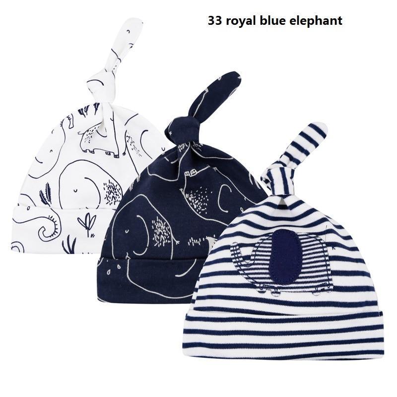 Printed Baby Hats & Caps For Newborn Baby Accessories In Elegant Modern Design Set Of 3PCS For Baby Kids Stevvex