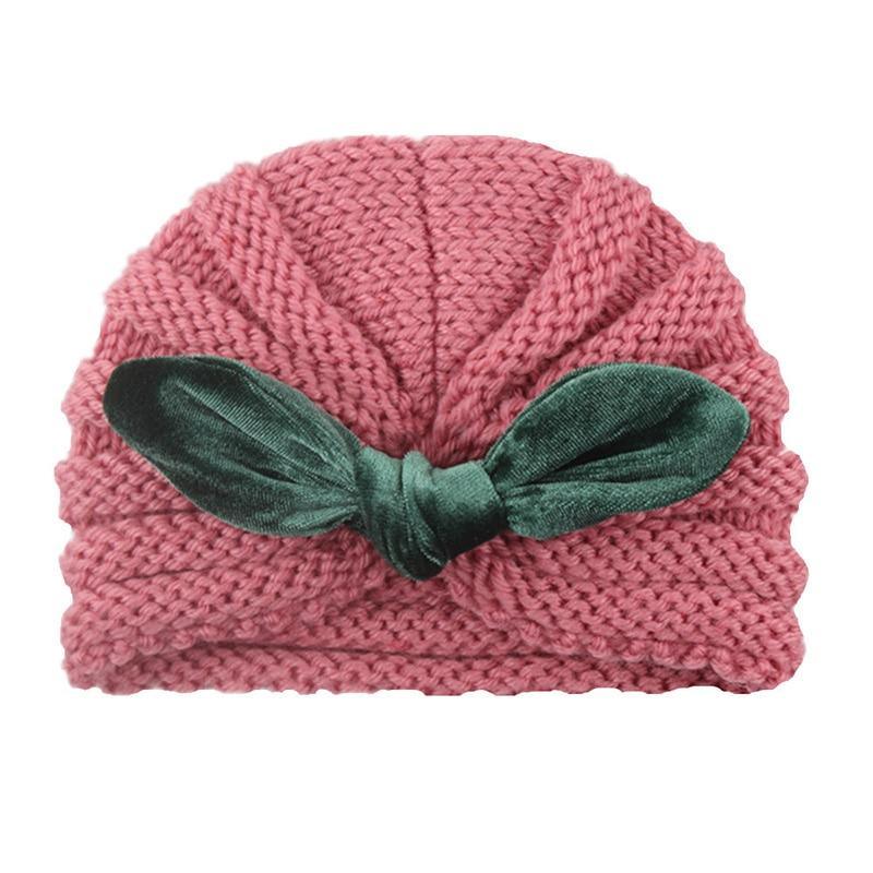 Handmade Knitted Winter Baby Hat for Girls Candy Color Enfant Baby Beanie Turban Hats Newborn Baby Cap Stevvex