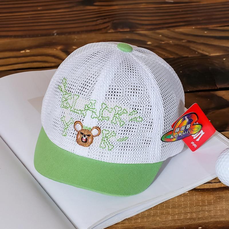 Luxury Summer Newborn Baby Sun Hat Cotton Beret Hat Cartoon Striped Bear Snapback Baseball Cap Baby Hats For girls and Boys Kids Stevvex
