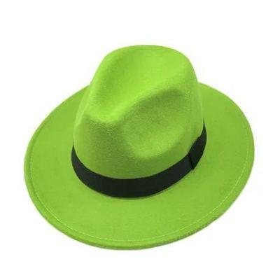 Black Fedora Hat Unisex Wide Brim Hat Autumn Winter Fedora Hat Wide Cap Winter Wool Classic Hat Men Elegant Gentleman Hat For Party Stevvex