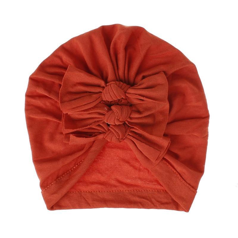 Modern Turban Baby Girls Bow Turban Hats Cotton Kids Beanie Children Hats Accessories For Girls Baby Stevvex