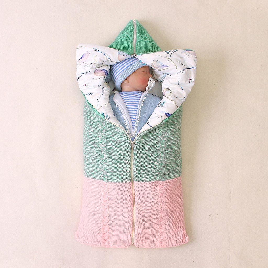 Newborn Infant Baby Knit sleep bag Stroller envelope Blanket Winter Warm Swaddle Wrap Sleeping Bags Stevvex
