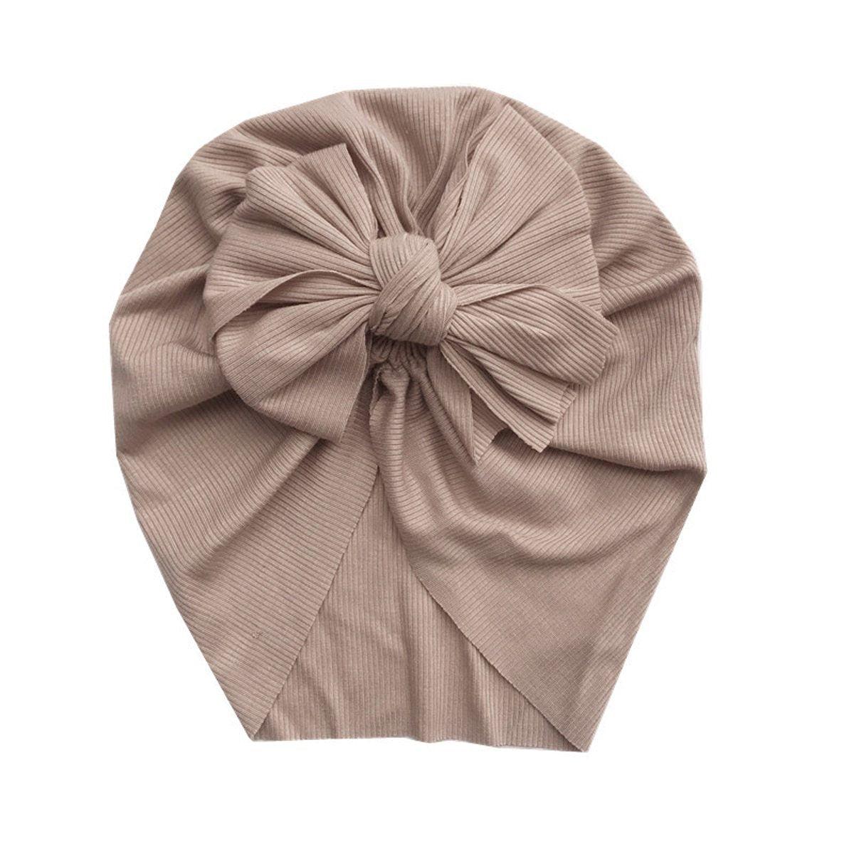 Newborn Baby Boy Girl Turban Cotton Beanie Winter Warm Soft Cap For Kids In Elegant Modern Style For Baby Girls Stevvex