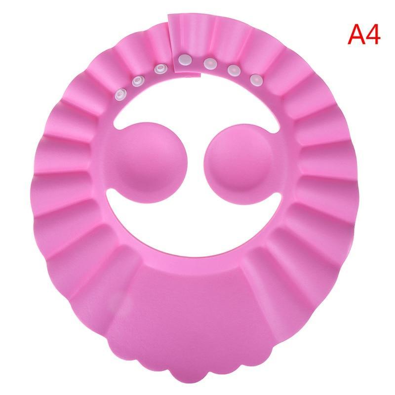 Shampoo Cap Sheild Durable Baby Bath Visor Hat Adjustable Baby Shower Protect Eye Water-proof For Kids Stevvex