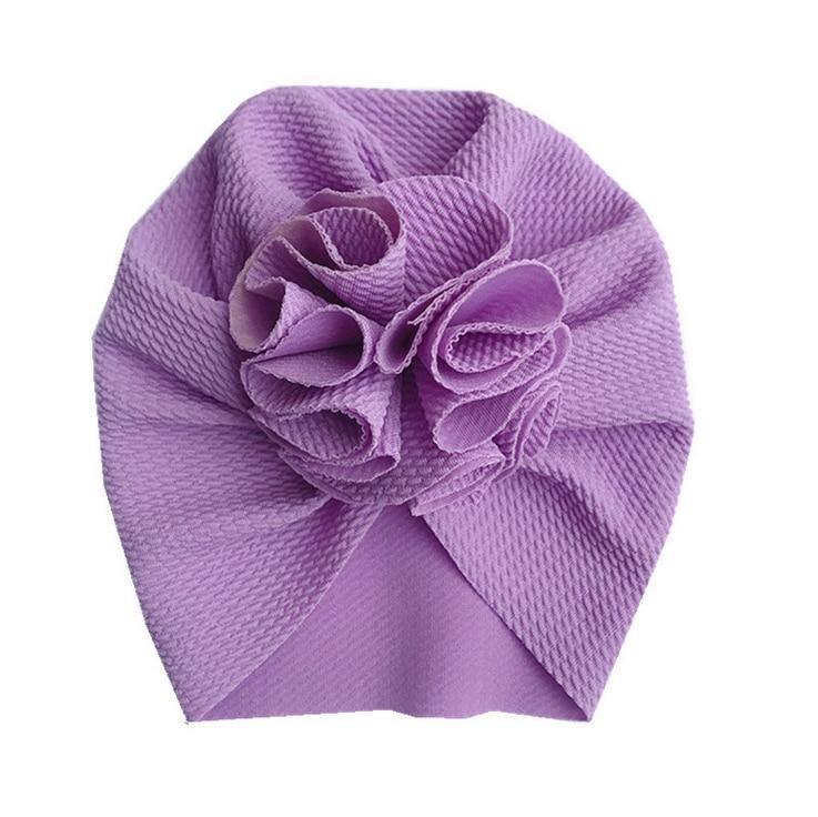 Flower Baby Hat Soft Cotton Hat Turban for Baby Girl Infant Toddler Newborn Baby Cap Headwraps Stevvex