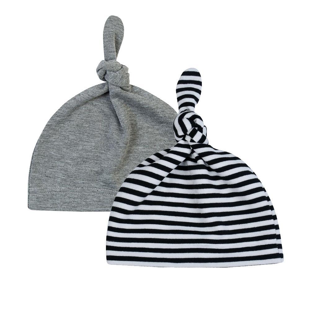 Baby Set 2PCS Caps Hat Spring Autumn 100% Cotton Newborns Children Baby Caps Baby Hats For Girls and Boys Caps for Sleeping Stevvex