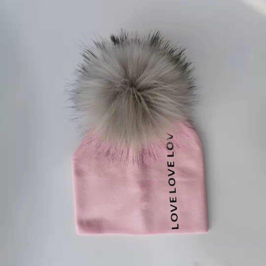 Newborn Kids Cotton Hats Cap With Pom Children's Hat Boy Accessories Toddler Caps Stevvex
