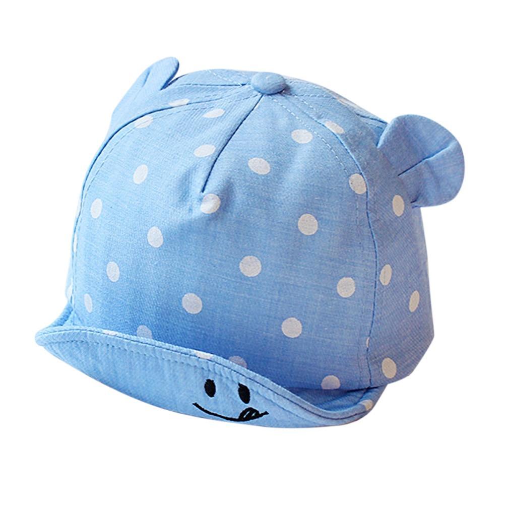 Modern Children Cute Sun Hat Polka Dot Baby Hat Girl Boy Sun Hat With Ears Baseball Cap For Boys Kids Stevvex