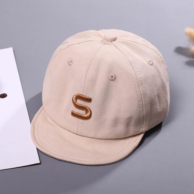 Cotton Baby Adjustable Letter Baseball Caps For Boys & Girl Hats Children Snapback Hip-Hop Sun Hat In Modern Style Stevvex