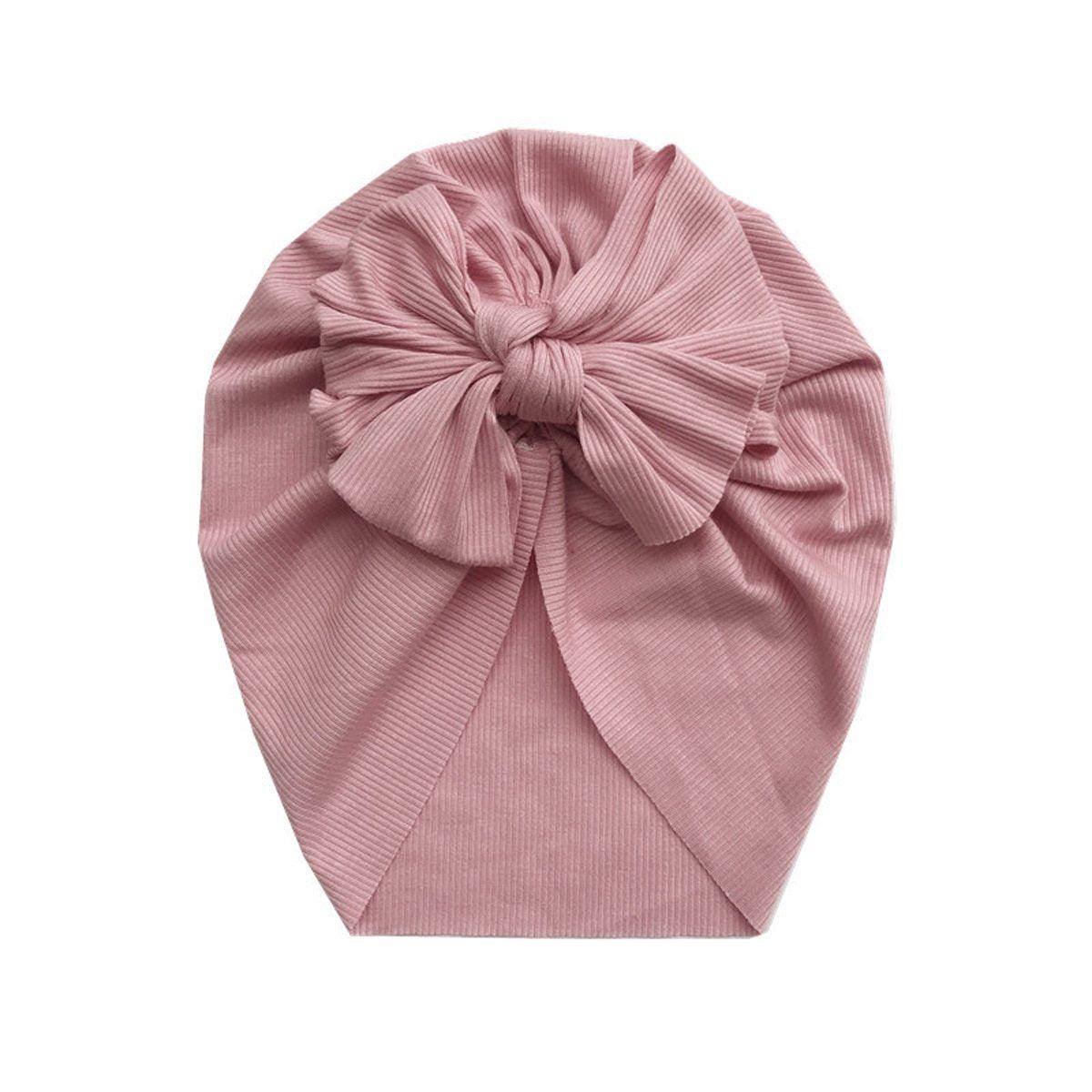 Newborn Baby Boy Girl Turban Cotton Beanie Winter Warm Soft Cap For Kids In Elegant Modern Style For Baby Girls Stevvex