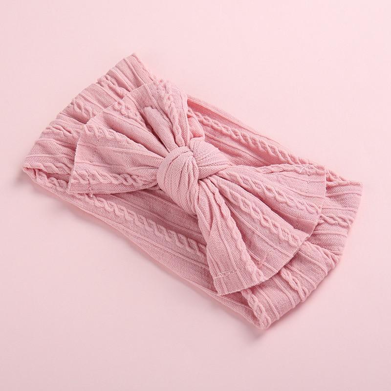 Handmade Modern Baby Headband Soft Elastic Cotton Baby Hat Solid Color Kids Cap Bonnet Knit Girls Hats Hairband Baby Accessories For Mother & Daughter Stevvex
