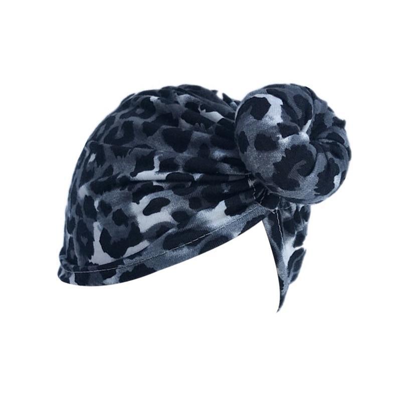 Luxury Modern Newborn Infant Baby Girl Boy and Mom Turban Hat Bows Flower Head Wrap Leopard Hat Cotton Cap For Parent-child Stevvex