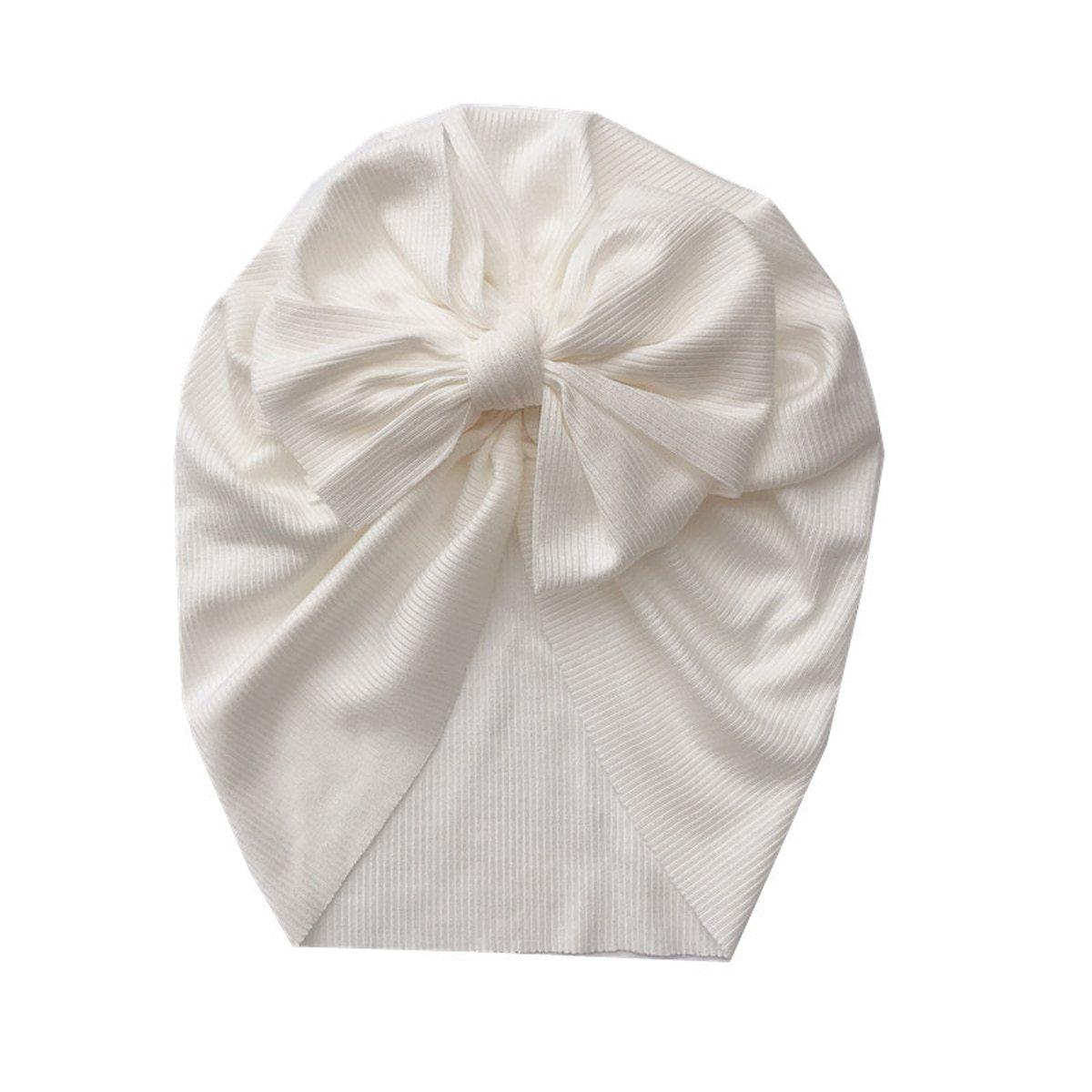 Newborn Baby Boy Girl Turban Cotton Beanie Winter Warm Soft Cap For Kids In Elegant Modern Style For Baby Girls Stevvex
