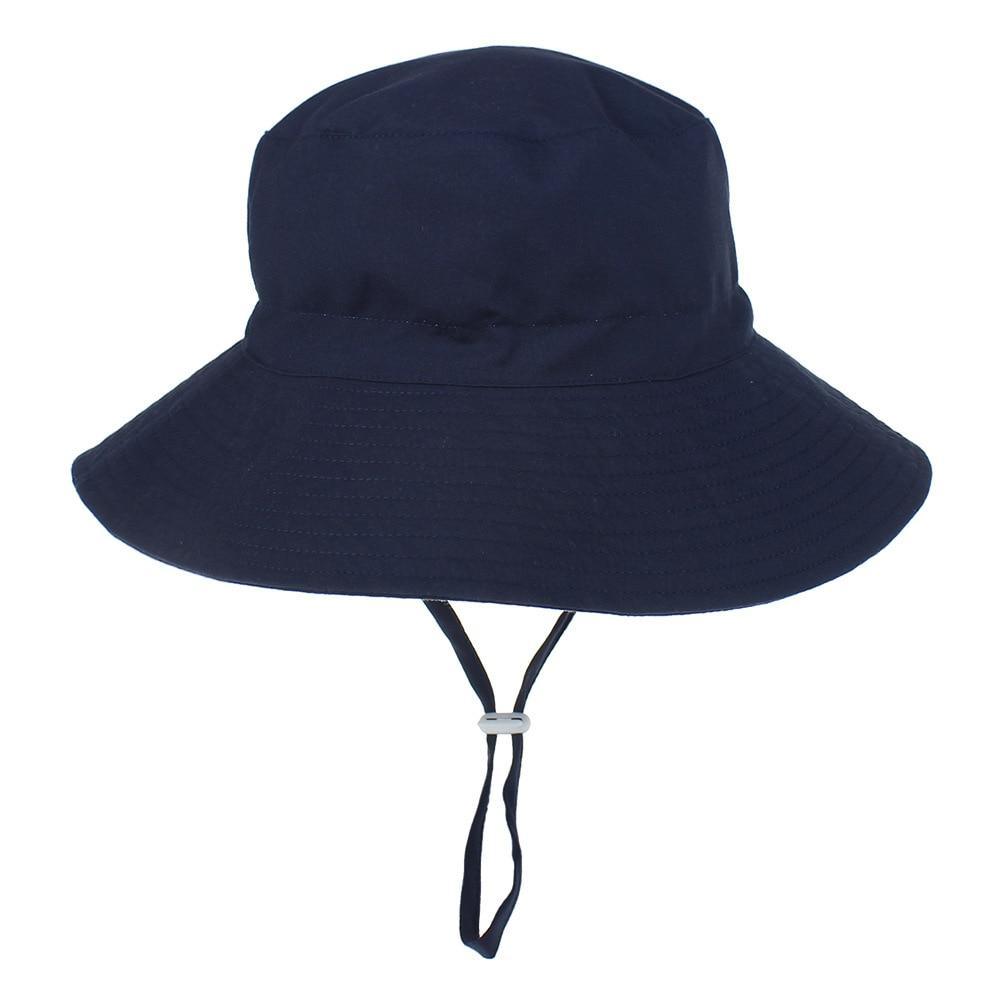 Modern Baby Hat for Girls & Boys Kids Bucket Hat Travel Beach Hat Baby Cap Sun Hats with Windproof Rope Stevvex