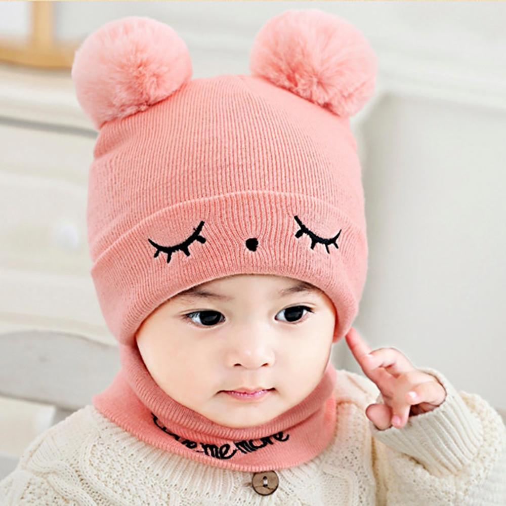 Winter Children Hat Bonnet Enfant Knitted Cute Baby Cap For Girls Boys 0-24 Months For Kids In Modern Bear Design Stevvex