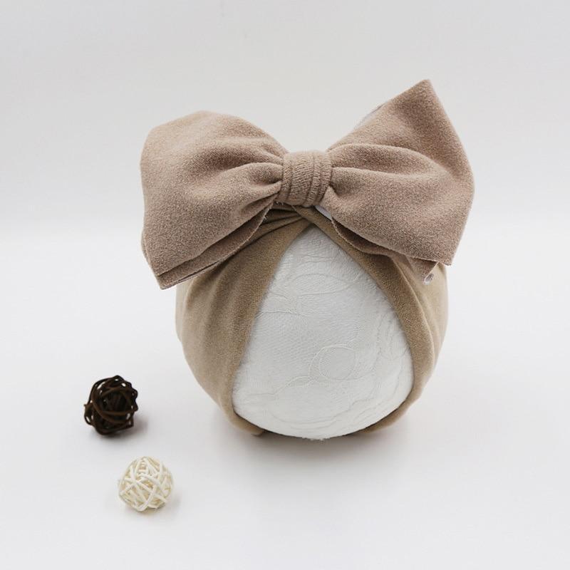 Cute Bows Baby Hat Knot Intant Baby Girls Newborn Turban Soft Children Kids Toddler Beanie Cap Stevvex