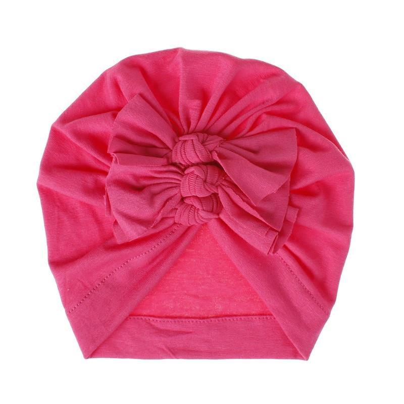 Modern Turban Baby Girls Bow Turban Hats Cotton Kids Beanie Children Hats Accessories For Girls Baby Stevvex