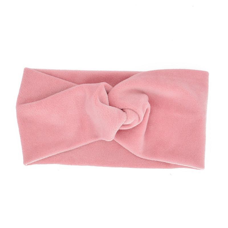 Handmade Modern Baby Headband Soft Elastic Cotton Baby Hat Solid Color Kids Cap Bonnet Knit Girls Hats Hairband Baby Accessories For Mother & Daughter Stevvex