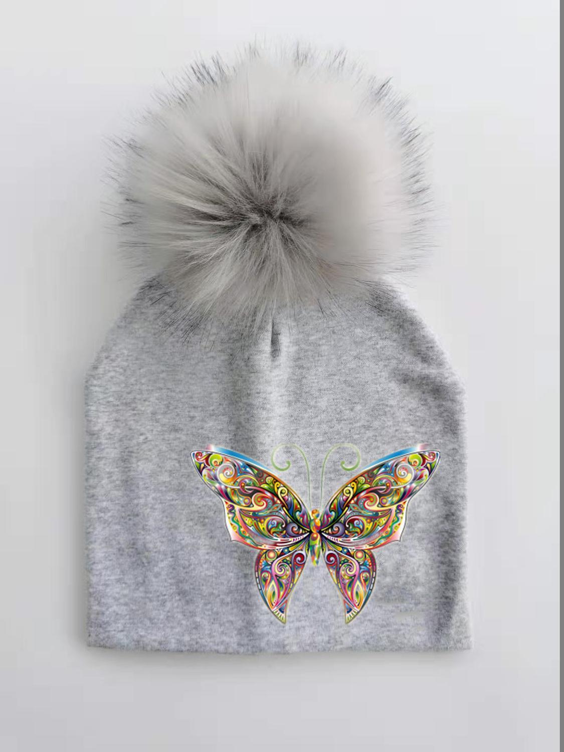 Fashion Baby Cap With Butterfly Toddlers Infant Bonnet Baby Hat For Boys and Girls Travel Hat Cap Stevvex
