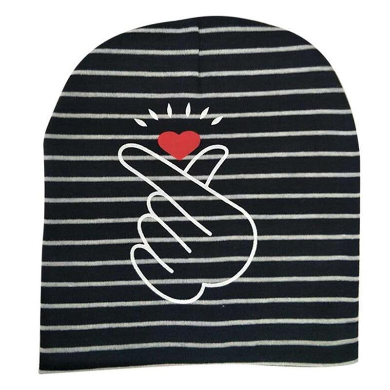 Modern Baby Hat Cute Ear Cotton Girls Cap Scarf Infant Hats Finger love Kids Boys Knitted Cap Winter hat I love mama/pap  Cap Stevvex