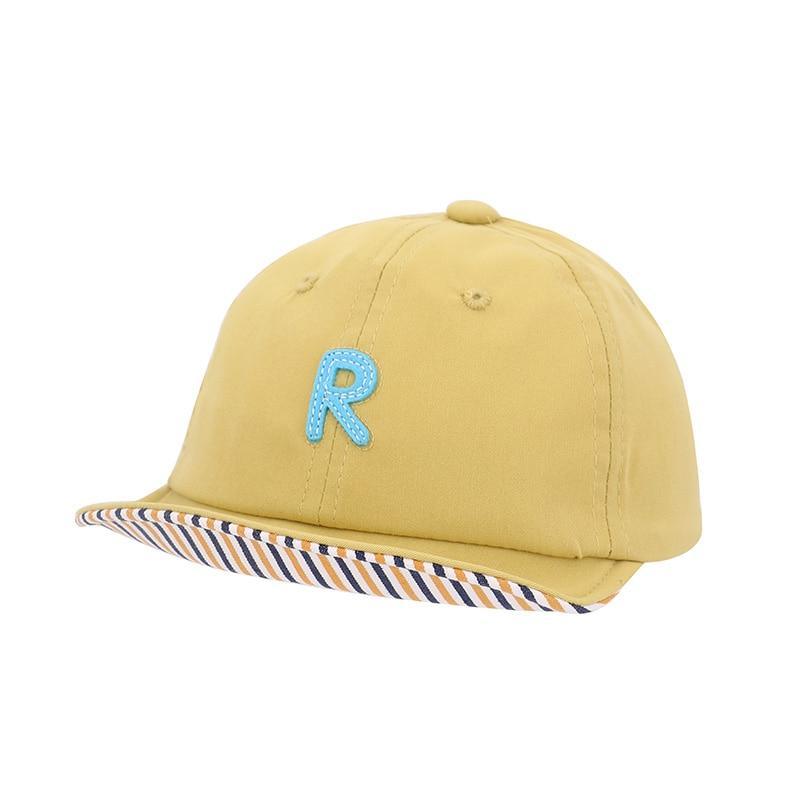 Cartoon Bear Baby Hat Cap Adjustable Baseball Cap Cute Striped Cotton Kids Sun Hat for Baby Boys Stevvex