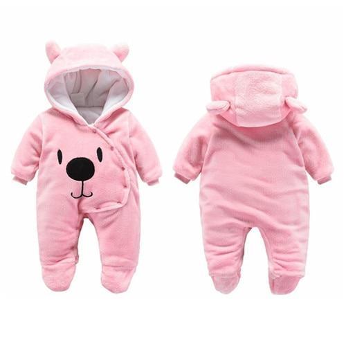 Newborn Winter Hoodie Baby Rompers Outwear Infant Baby Jumpsuit 3M -12M For Girls and Boys Winter Romper Stevvex
