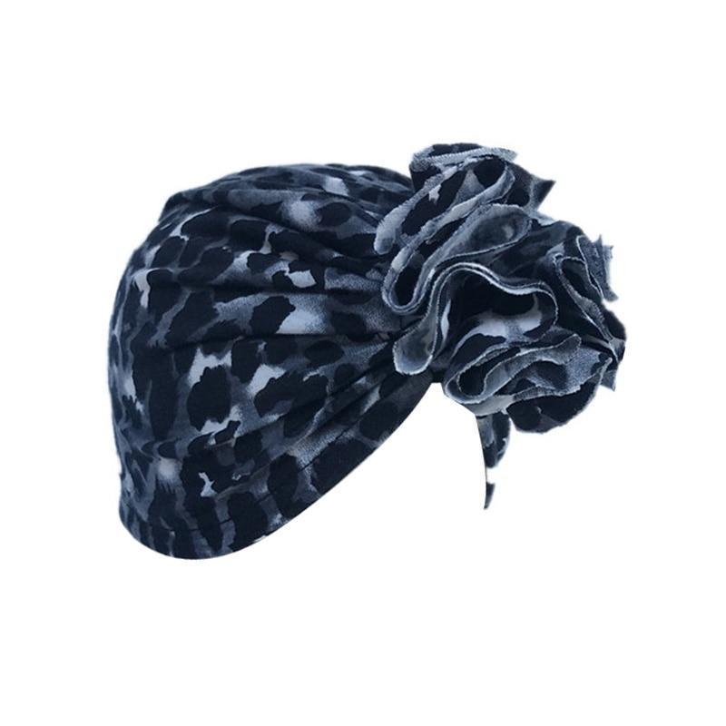 Luxury Modern Newborn Infant Baby Girl Boy and Mom Turban Hat Bows Flower Head Wrap Leopard Hat Cotton Cap For Parent-child Stevvex