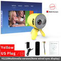 LEJIADA YG220 Mini Projector 3.5mm Audio Phone with screen Update Version Portable Pocket Cute Projector Video Player Kids Gift