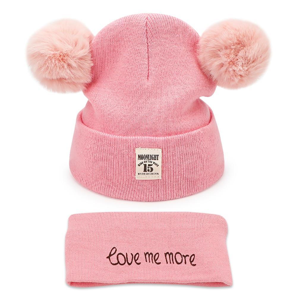 Winter Children Hat Bonnet Enfant Knitted Cute Baby Cap For Girls Boys 0-24 Months For Kids In Modern Bear Design Stevvex