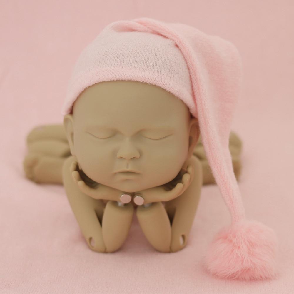Modern Newborn Photography Props Knit Cap With Fur Ball For Newborn Baby Cap Great For Photo Studio Photography Props Cap Beanie Baby Stevvex