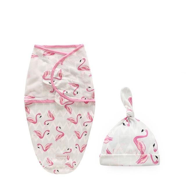 Newborn Wrapping Swaddle Baby Envelop Wrap Blanket Baby Hat Sleeping Bag Set Sleep Bag Stevvex