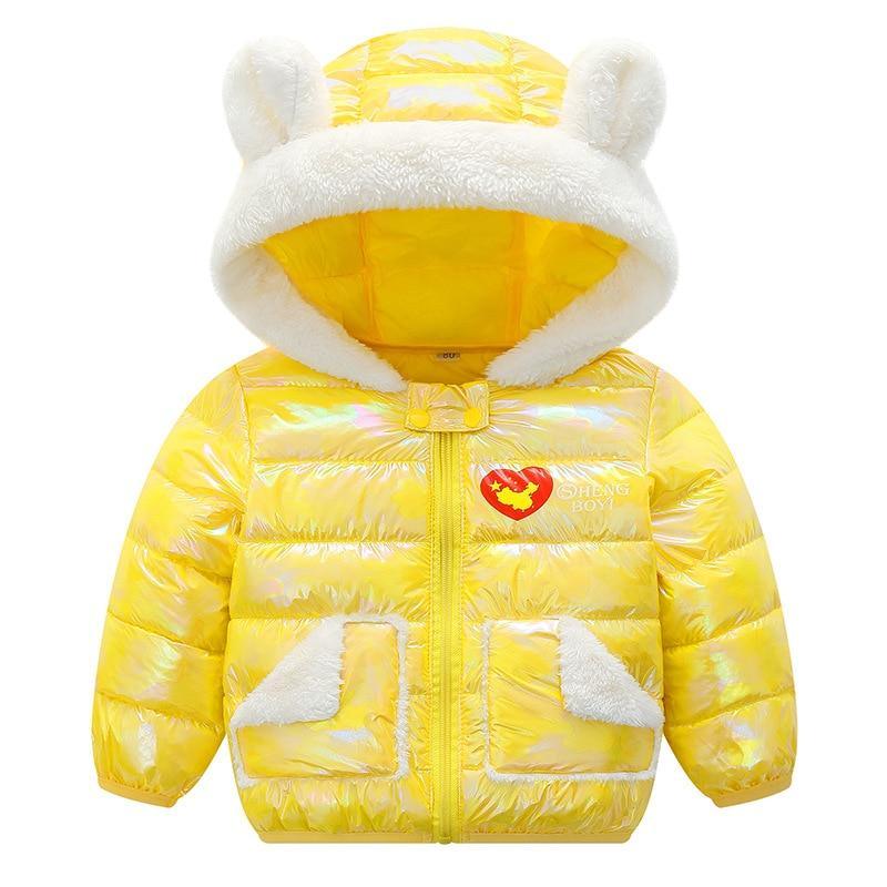 Shiny Modern Luxury Speciall Designed Winter Outerwear Hooded Coat & Jacket Winter Fashion Kids clothing Models For  Babies and Girls 3-24 Months Stevvex