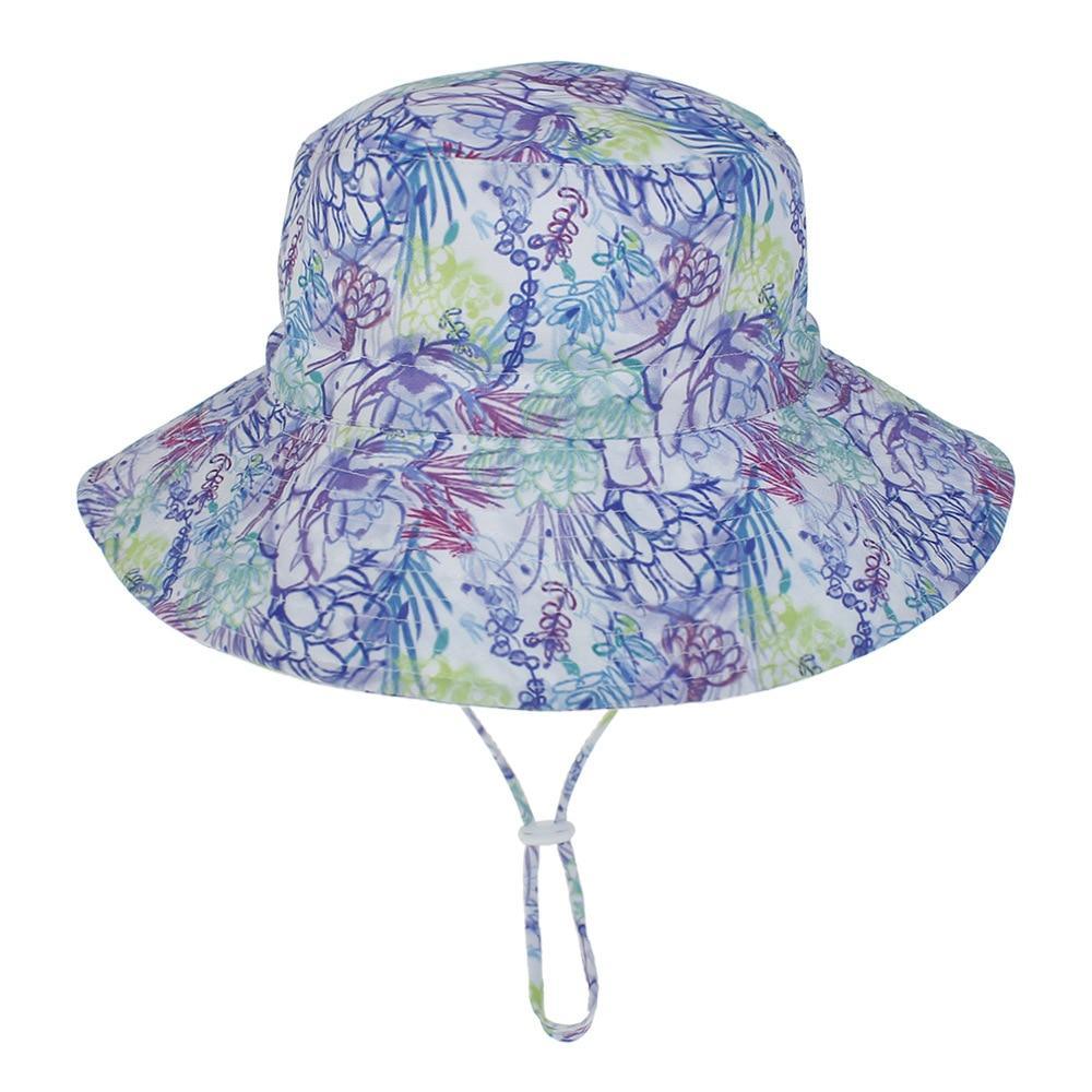 Modern Baby Hat for Girls & Boys Kids Bucket Hat Travel Beach Hat Baby Cap Sun Hats with Windproof Rope Stevvex