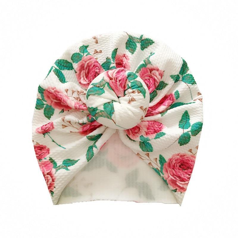 Modern New Lovely Flower Baby Girl Hat Turban Newborn Baby Cap Bonnet Kids Hat For Girls Baby In Trend Design Stevvex