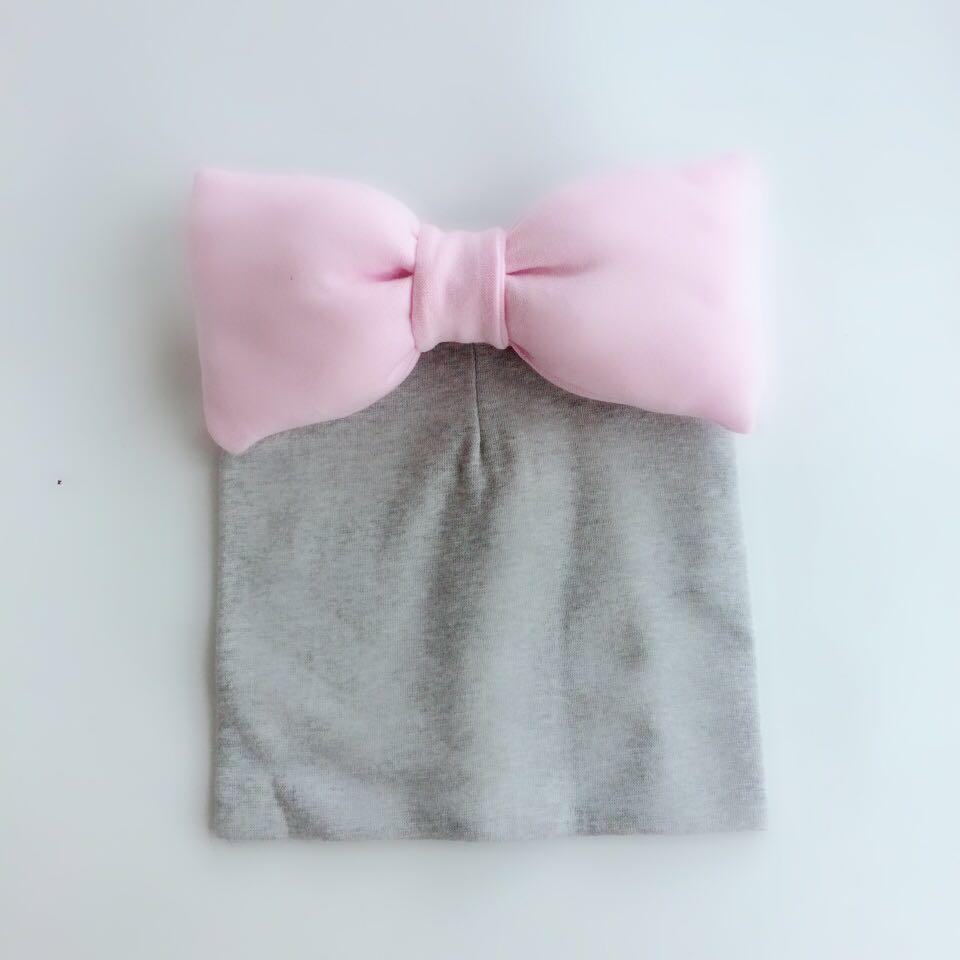 Modern Luxury Toddler Kids Children's Hat Cap With Dots Baby Cotton Colorful Big Large Bow And Scarf fork Kids Stevvex