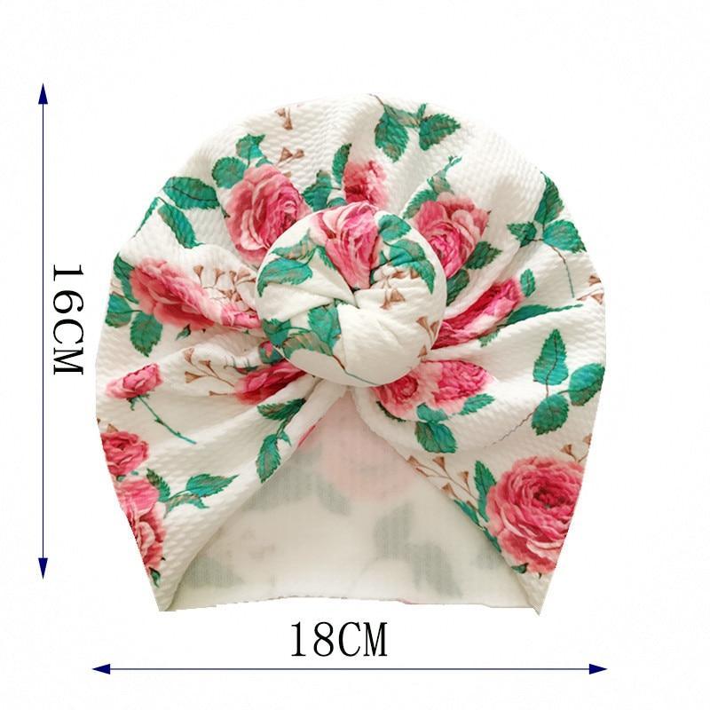 Elegant Flower Baby Hat Toddler Turban Head wraps Kids Bonnet Hat Newborn Baby Hat For Baby Girls Stevvex