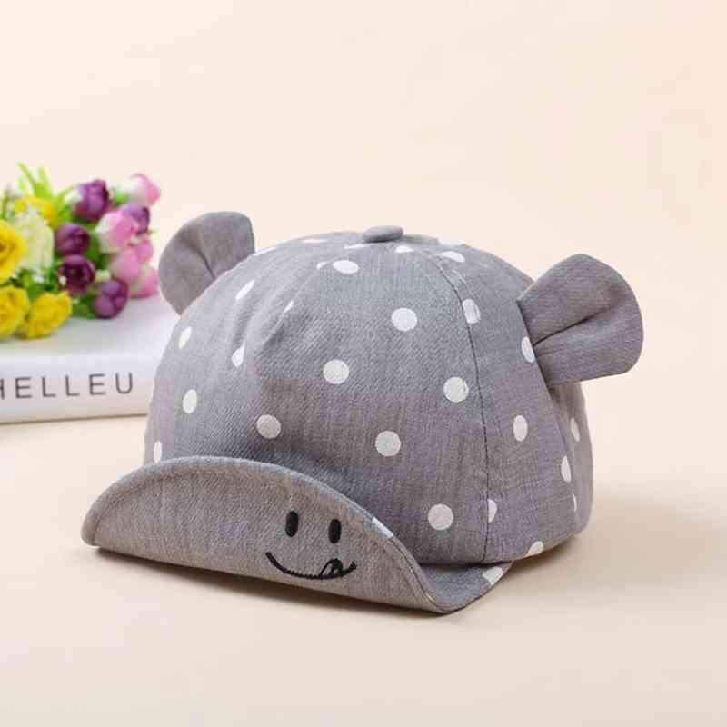 Modern fashion Cute Baby Caps Cute Ear For Baby Girl/Boy Beach Sun Hats Children with Adjustable Snapback Hat For Kids Stevvex