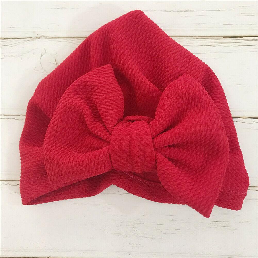Elegant Winter Autumn Baby Girls Hat Big Bow Cotton Wool Knitted Thick Warm Baby Hat For Girls Stevvex