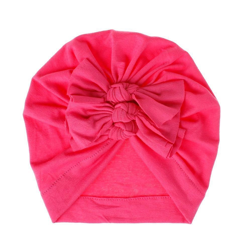 Modern Handamde Toddler Baby Boys& Girls Turban Head Wrap Beanie Cotton Hat Solid Cap Headband For Kids Stevvex