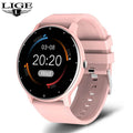 LIGE Smart watch Ladies Full touch Screen Sports Fitness watch IP67 waterproof Bluetooth For Android iOS Smart watch Female