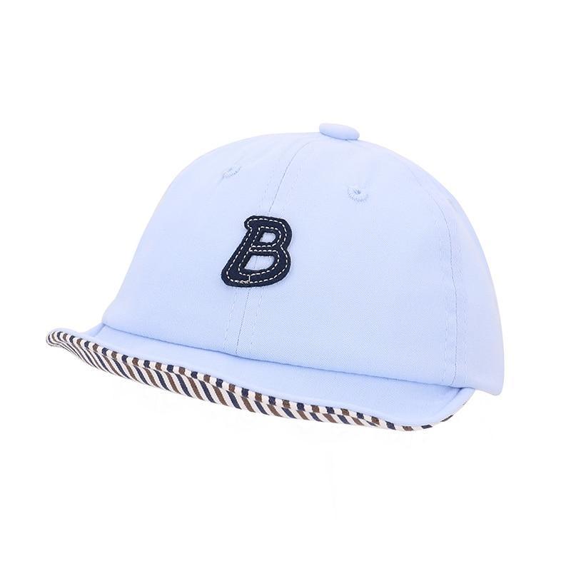 Cartoon Bear Baby Hat Cap Adjustable Baseball Cap Cute Striped Cotton Kids Sun Hat for Baby Boys Stevvex