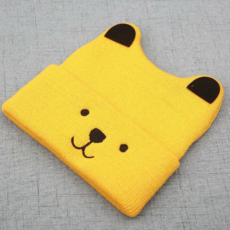 Modern New Baby 3D Cartoon Hat Spring Autumn Baby Hat for Boys and Girls Knitted Cap In Modern Cat Style For Baby Stevvex