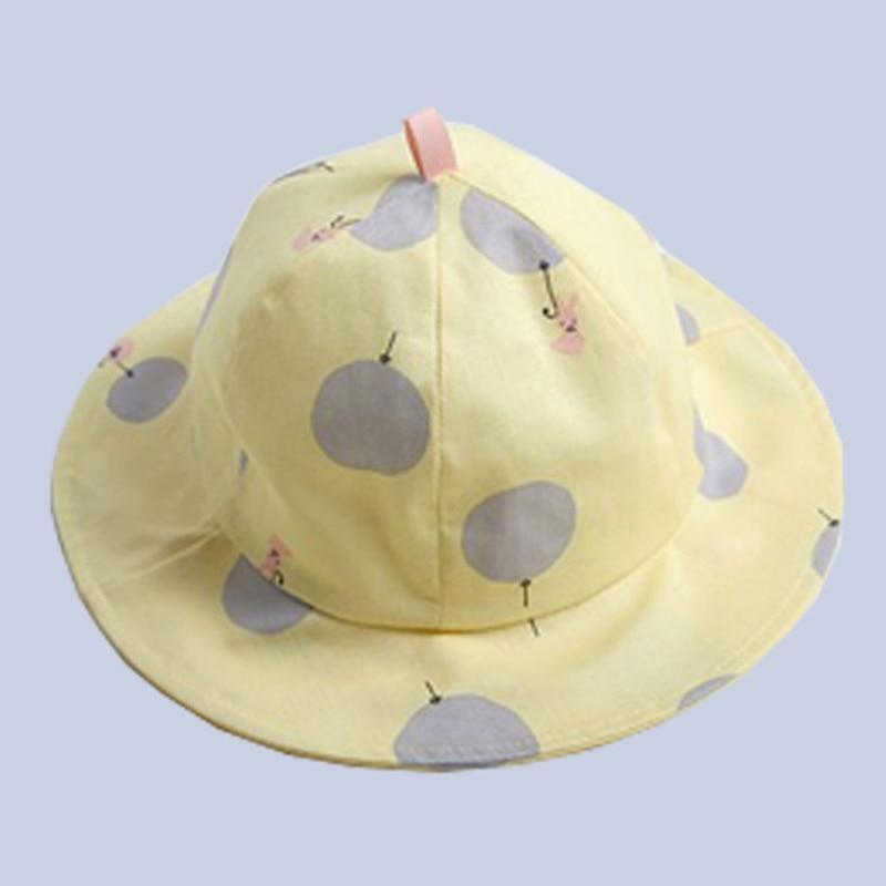 Lovely Baby Hat Soft Cotton Bucket Hat For Baby Boys and Girls Cartoon Bear Star Prints Cap Kids Fishing Hat Stevvex